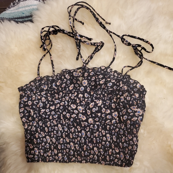 2 BELLA Matching Floral Ruched Set with Ruffle Skirt - Picture 5 of 9